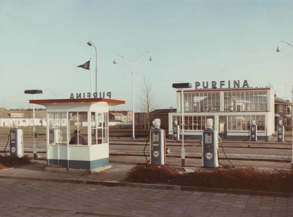 Benzinestation Purfina 