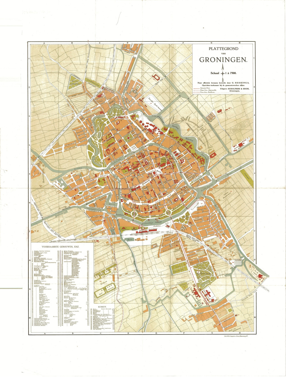 De kaart van G. Heeringa