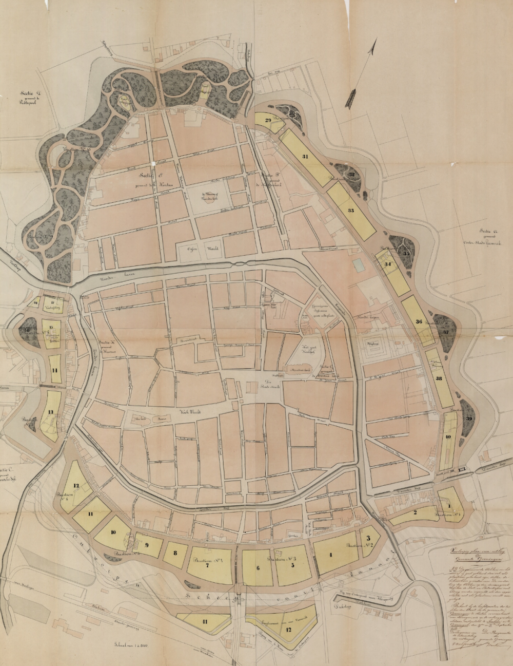 Plan van Gendt, 1875-1876