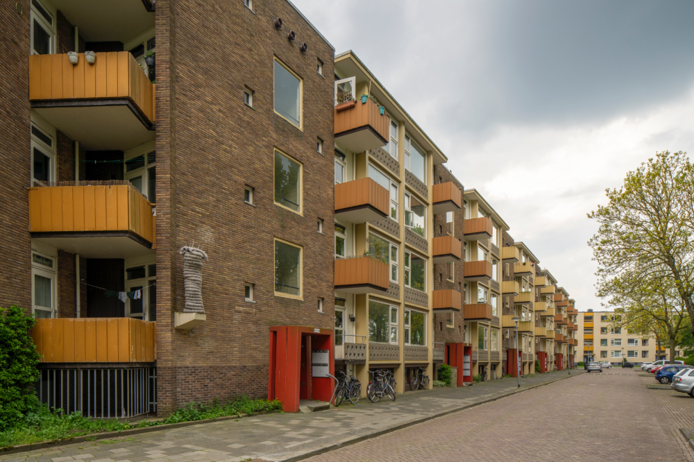 Portieketageflats met triplexwoningen