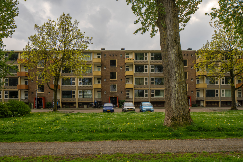 Portieketageflats met triplexwoningen